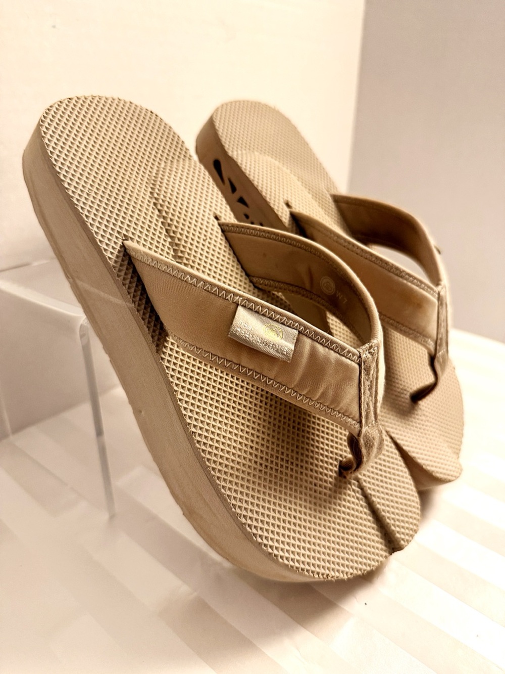 The Healing Sole Orthopedic Recovery Flip Flops Beige Size 7